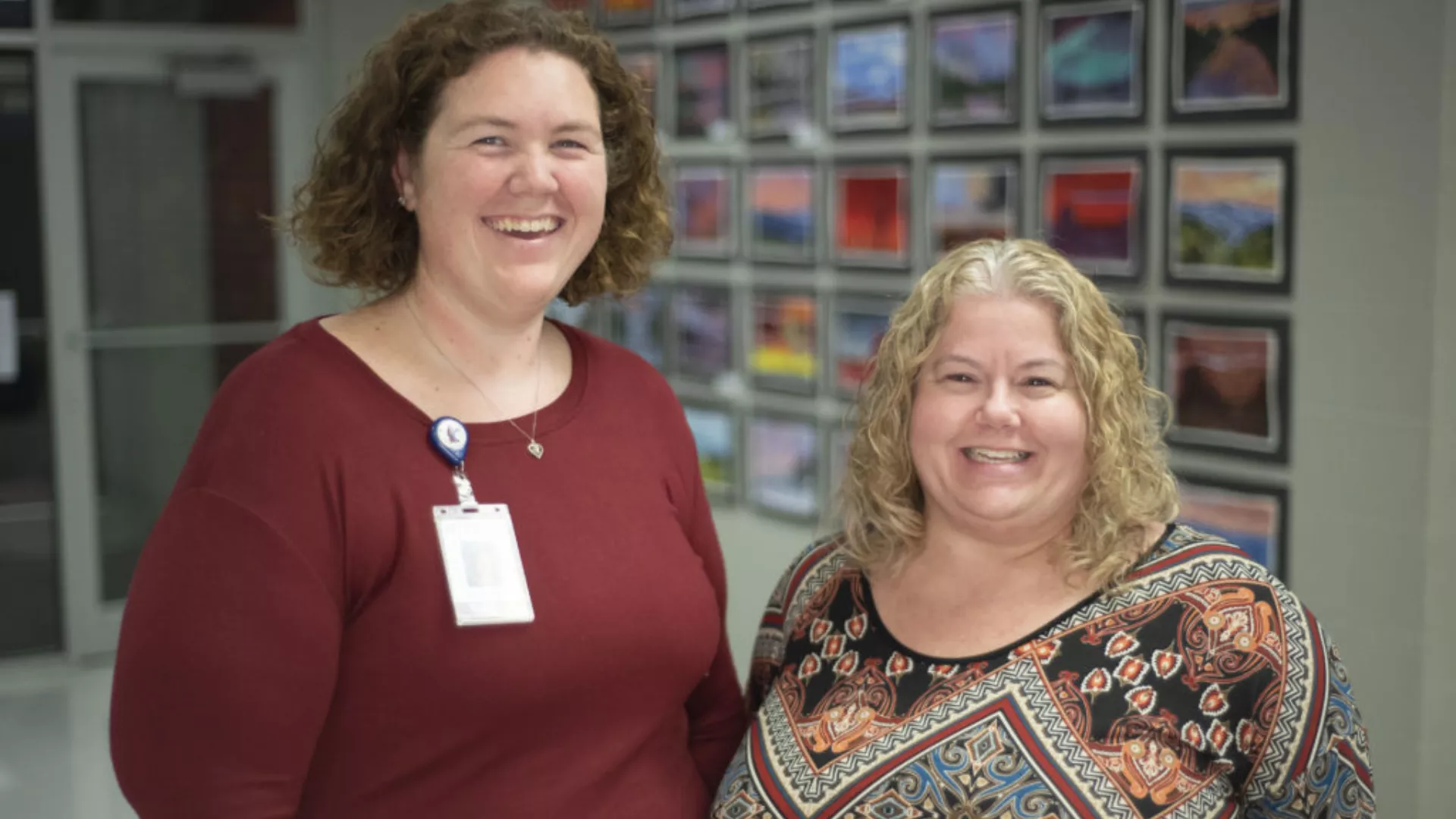 Huntsville Education Association President and Vice-President Tracey Prince and Jennifer Seigal