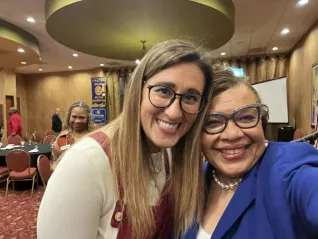 NEA VP Princess Moss takes a selfie.