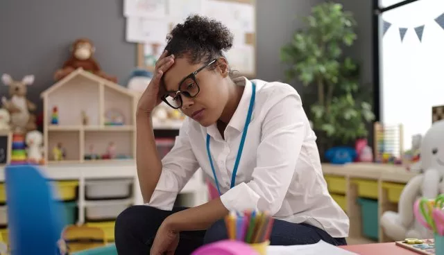 Stressed Teacher
